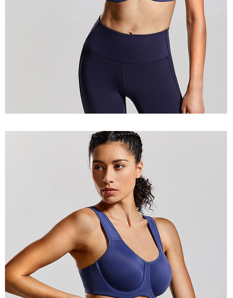 Women's Max Control Solid High Impact Plus Size Underwire Sports Bra The Clothing Company Sydney