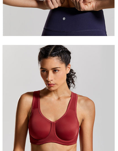 Women's Max Control Solid High Impact Plus Size Underwire Sports Bra The Clothing Company Sydney