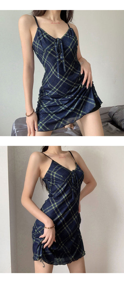 Sleeveless Short Dress Beach Satin Ruched Pleated Drawstring Casual Female Mini Dress The Clothing Company Sydney
