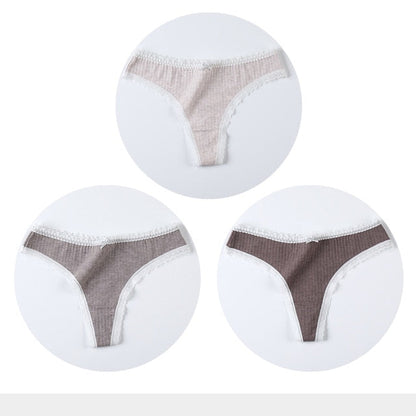 3 Pack Cotton Woman Thong Seamless Sports Panties Sexy G-string T-back Underwear Quality Soft Underpants The Clothing Company Sydney
