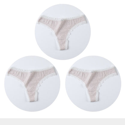3 Pack Cotton Woman Thong Seamless Sports Panties Sexy G-string T-back Underwear Quality Soft Underpants The Clothing Company Sydney