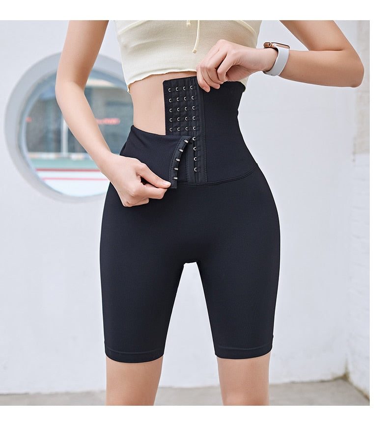 Fitness Corset Push Hip Postpartum High Waist Yoga Pants Workout Seamless Leggings Sportswear Gym Running Training Tights The Clothing Company Sydney