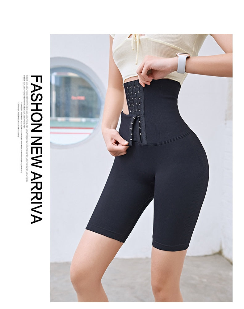 Fitness Corset Push Hip Postpartum High Waist Yoga Pants Workout Seamless Leggings Sportswear Gym Running Training Tights The Clothing Company Sydney