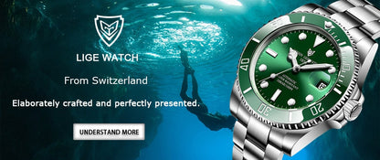 Mens Automatic Mechanical Tourbillon Clock Fashion Sport Diving Watch 100ATM Waterproof Luminous Watches The Clothing Company Sydney