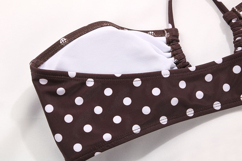 2 Piece Thong Bikini Set Solid Color Swimsuit Hollow Out Bikinis String Swimwear Bathing Suit The Clothing Company Sydney