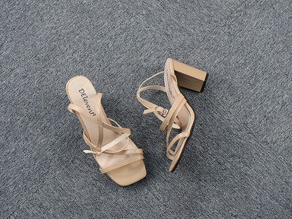 Block Heel Women Shoes Ladies Sandals High Heels White Pink Beige The Clothing Company Sydney