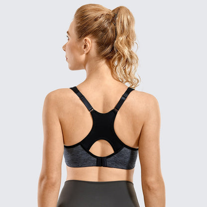 Sports Bra Women's Moisture-wicking High Impact Minimize Padded Full Support Racerback Underwire Sports Bra Top The Clothing Company Sydney