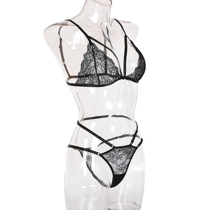 2 Piece Mesh Sheer Sexy Lingerie Spaghetti Strap Feather Patchwork Wear Cosplay The Clothing Company Sydney