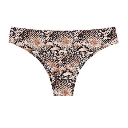 1 Piece Women's Panties Underwear Seamless Sports Leopard T-back G-string Thongs Ice Silk Briefs The Clothing Company Sydney