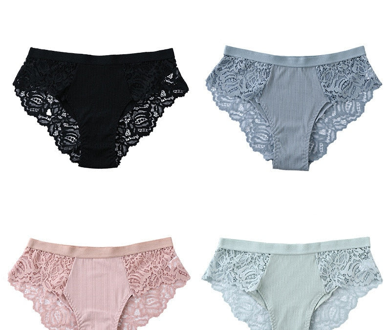 3 Pack Briefs Lace Panties Underwear Lingerie  Floral Underpants Undies The Clothing Company Sydney