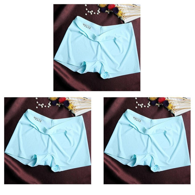 3 Pack Ladies Boyshorts Seamless Ice Silk Ladies Safety Short Pants Mid Waist Summer Breathable Boxer Undies Underwear The Clothing Company Sydney