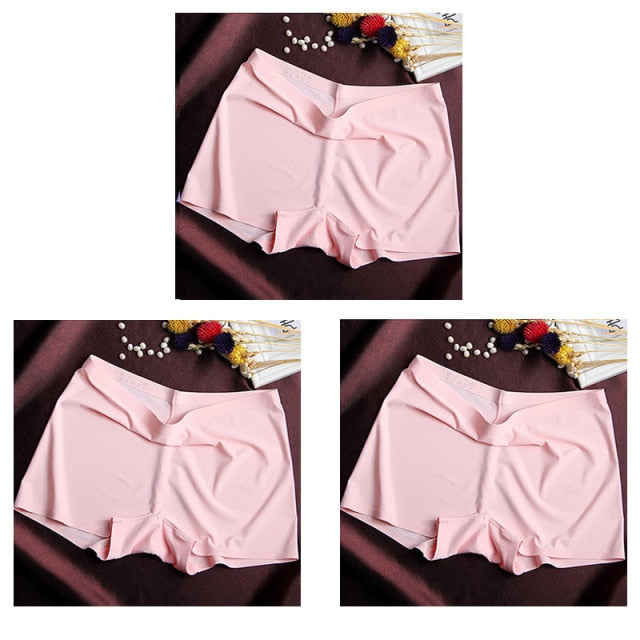 3 Pack Ladies Boyshorts Seamless Ice Silk Ladies Safety Short Pants Mid Waist Summer Breathable Boxer Undies Underwear The Clothing Company Sydney