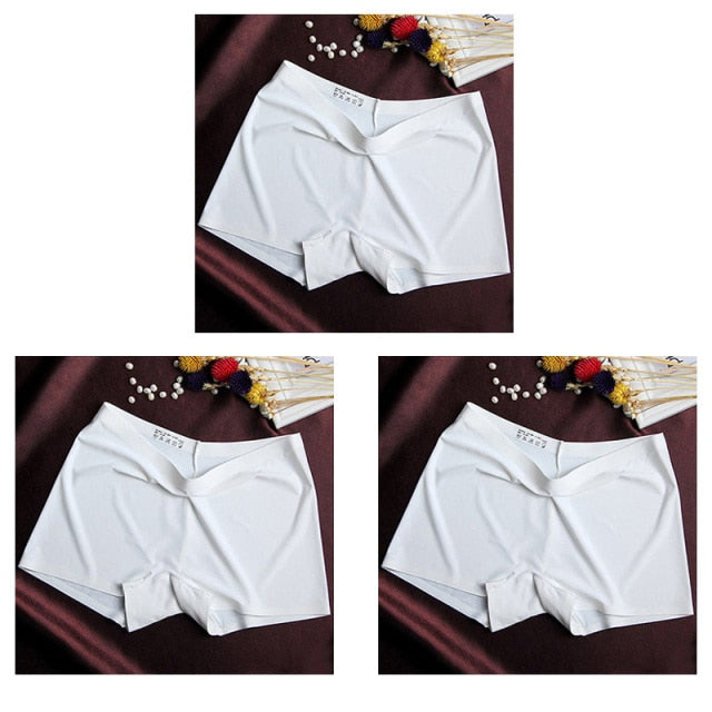 3 Pack Ladies Boyshorts Seamless Ice Silk Ladies Safety Short Pants Mid Waist Summer Breathable Boxer Undies Underwear The Clothing Company Sydney