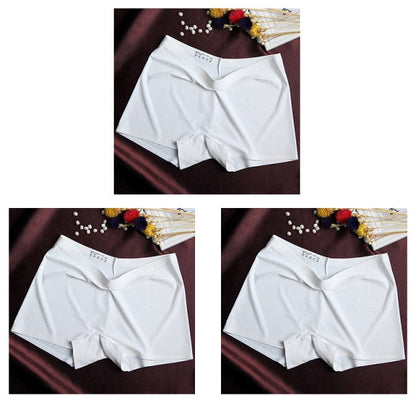 3 Pack Ladies Boyshorts Seamless Ice Silk Ladies Safety Short Pants Mid Waist Summer Breathable Boxer Undies Underwear The Clothing Company Sydney