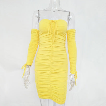 Autumn Winter Bandage Off Shoulder Long Sleeve Slim Elastic Bodycon Party Dresses The Clothing Company Sydney