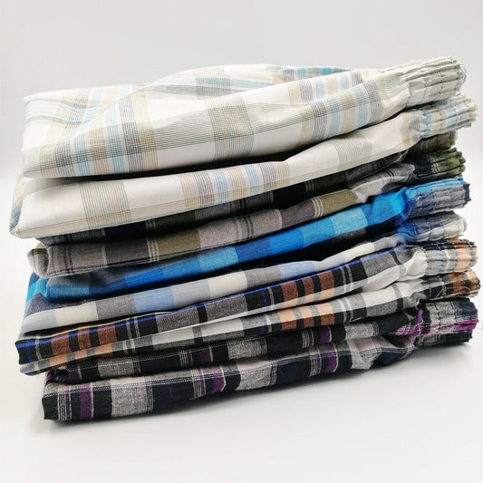 4 Pack Mens Thin Summer Underwear Cotton Breathable Plaid Flexible Shorts Boxer Male Underpants The Clothing Company Sydney