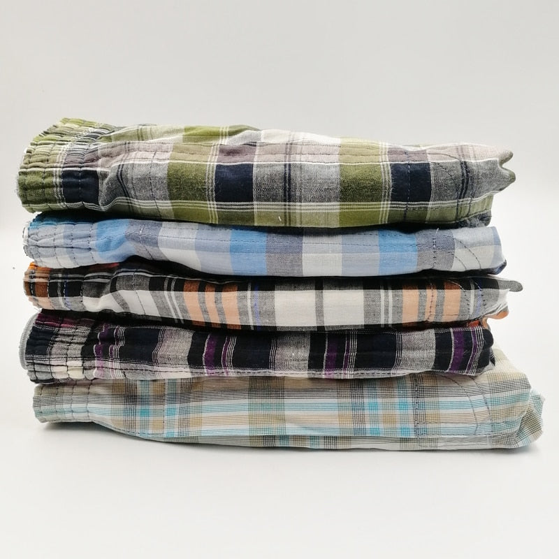 4 Pack Mens Thin Summer Underwear Cotton Breathable Plaid Flexible Shorts Boxer Male Underpants The Clothing Company Sydney