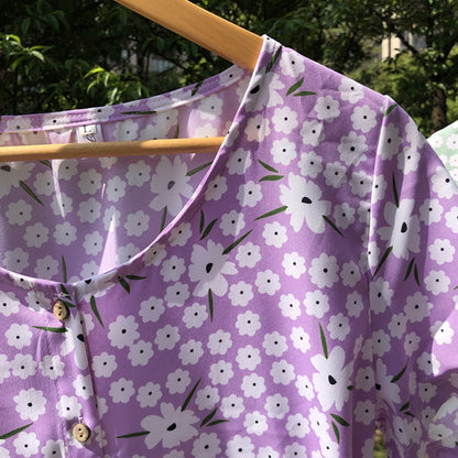 Spring/Summer Pure Color Single Row Buttons V-Neck Slim High Waist Casual Dress The Clothing Company Sydney