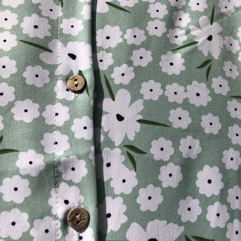 Spring/Summer Pure Color Single Row Buttons V-Neck Slim High Waist Casual Dress The Clothing Company Sydney