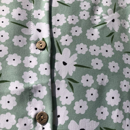 Spring/Summer Pure Color Single Row Buttons V-Neck Slim High Waist Casual Dress The Clothing Company Sydney