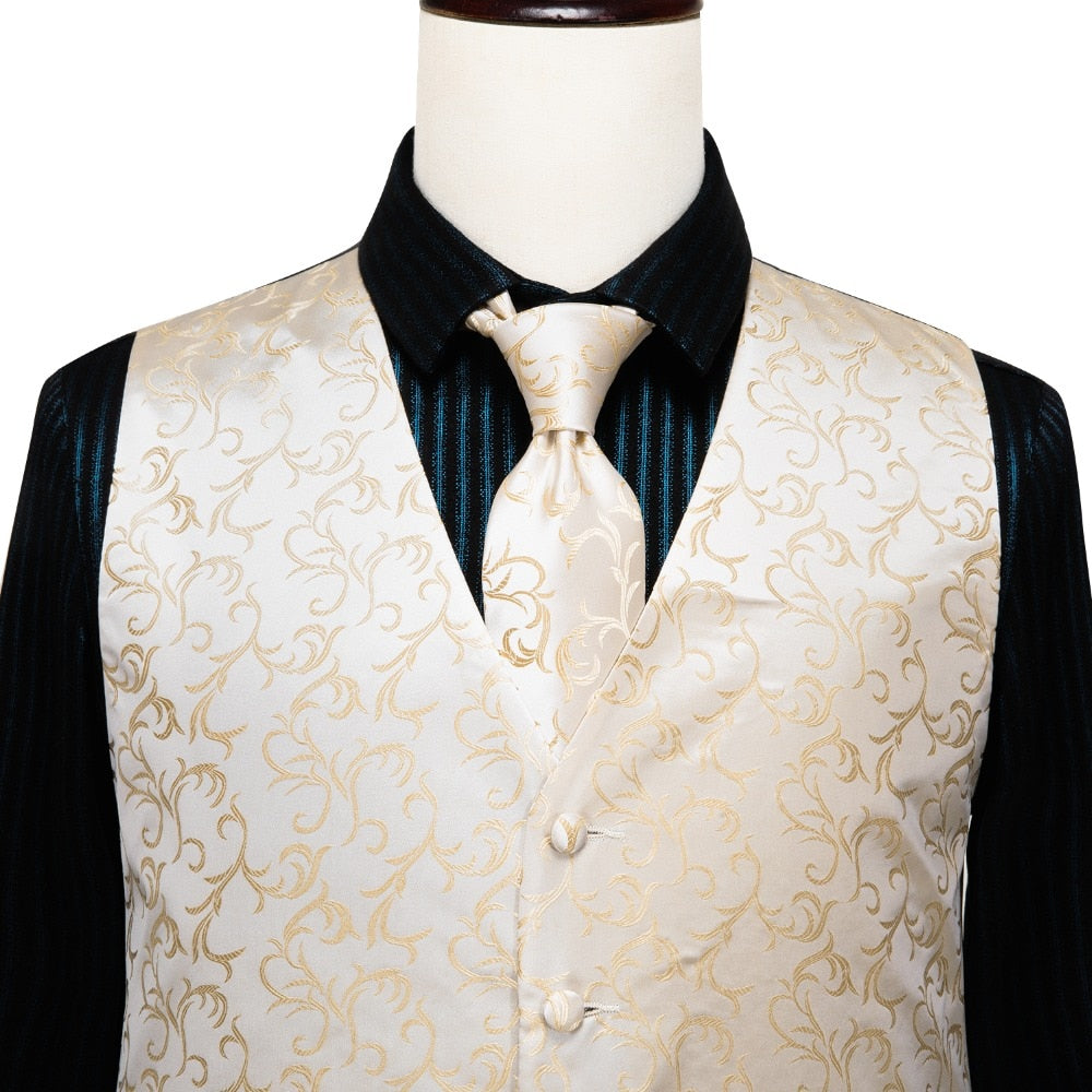 Men's Vests and Tie Business Formal Dresses Slim Vest 4piece Hanky cufflinks for Suit Blue Paisley Waistcoat The Clothing Company Sydney