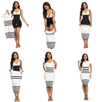 Corset Body Shaper 3-layer Seamless High Waist Tummy Control Slim Waist Bodysuit Postpartum Lingerie Shapewear The Clothing Company Sydney