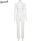 2 Piece Halter bandage v-neck sleeveless ruched tops sweatpants matching clubwear stretchy skinny bodycon Set The Clothing Company Sydney