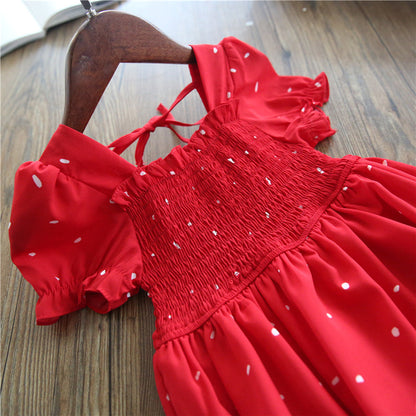 Girls Princess Kids Summer Fairy Puff Short Sleeve Elegant Birthday Party Ball Gown Dress The Clothing Company Sydney