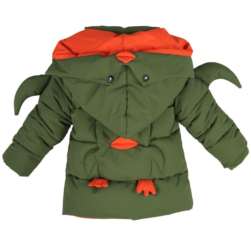 Army Green Children Boys Hooded Coat Parka Big Kids  Winter Overcoat Fashion Boys Jacket Overcoat The Clothing Company Sydney