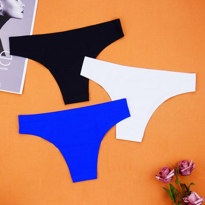 3 pack Seamless Thongs Underwear Panties Ice Silk Sports Intimate Panty G String Underpants The Clothing Company Sydney