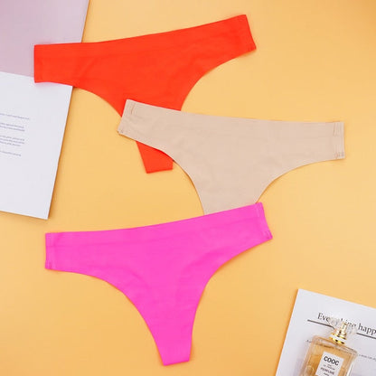 3 pack Seamless Thongs Underwear Panties Ice Silk Sports Intimate Panty G String Underpants The Clothing Company Sydney