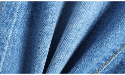 Denim Skinny Capris Pants Stretch Fashion Polka Dot Elastic Knee Length Jeans The Clothing Company Sydney