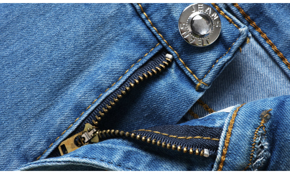 Denim Skinny Capris Pants Stretch Fashion Polka Dot Elastic Knee Length Jeans The Clothing Company Sydney