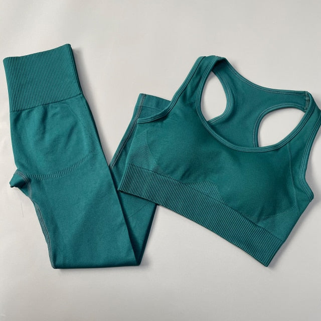 3 Piece Fitness Women Yoga Set Seamless Sportswear workout sport leggings+top+Bra Gym Set Woman Gym Clothing shorts sets 2021 HOT The Clothing Company Sydney
