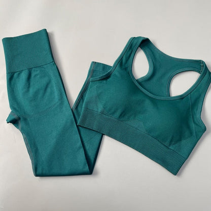 3 Piece Fitness Women Yoga Set Seamless Sportswear workout sport leggings+top+Bra Gym Set Woman Gym Clothing shorts sets 2021 HOT The Clothing Company Sydney