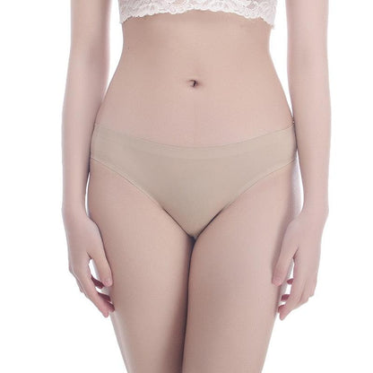 2 Pack Underwear Panties Seamless Big Size Low Rise Sexy Women Ice Silk Bikini Briefs Solid T-Back Tanga Lingerie The Clothing Company Sydney