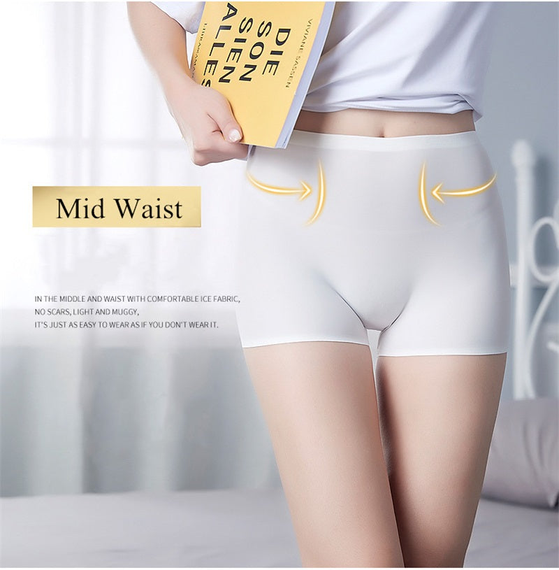 3 Pack Ladies Boyshorts Seamless Ice Silk Ladies Safety Short Pants Mid Waist Summer Breathable Boxer Undies Underwear The Clothing Company Sydney