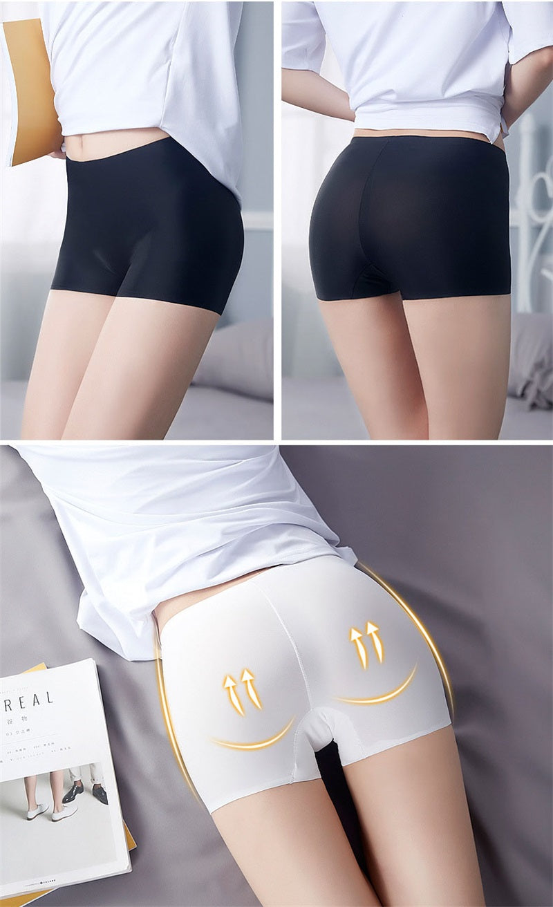3 Pack Ladies Boyshorts Seamless Ice Silk Ladies Safety Short Pants Mid Waist Summer Breathable Boxer Undies Underwear The Clothing Company Sydney