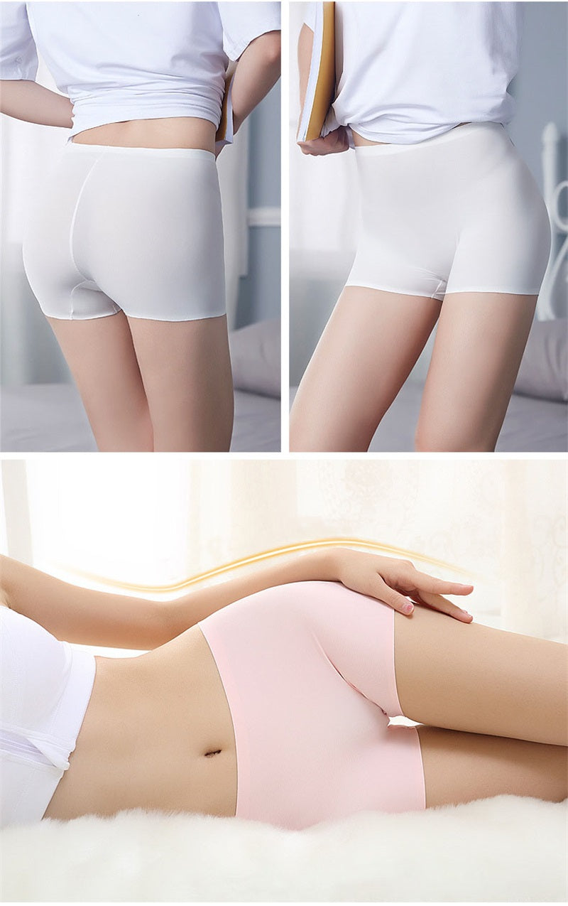 3 Pack Ladies Boyshorts Seamless Ice Silk Ladies Safety Short Pants Mid Waist Summer Breathable Boxer Undies Underwear The Clothing Company Sydney