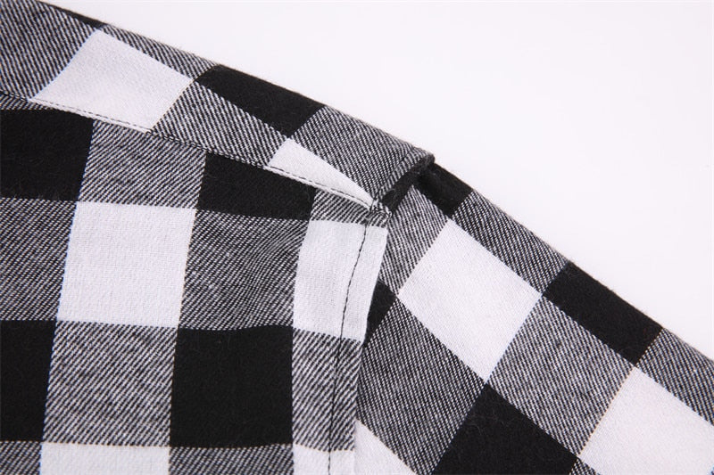 Men's Plaid Flannel Shirt Spring Autumn Regular Fit Casual Long-Sleeved Shirts The Clothing Company Sydney