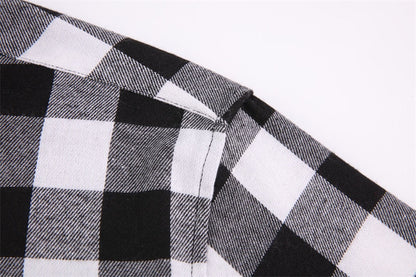 Men's Plaid Flannel Shirt Spring Autumn Regular Fit Casual Long-Sleeved Shirts The Clothing Company Sydney