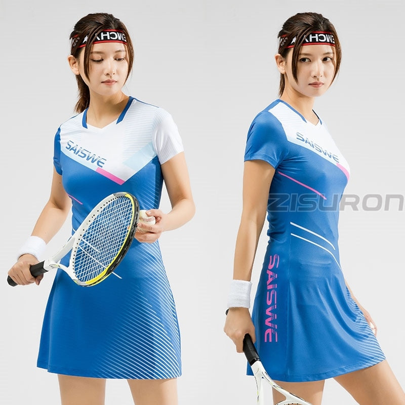2 Piece Tennis badminton Table Tennis Squash Netball Women Girls Sports Dress + Inner shorts Ladies Dresses With Shorts Gym workout Sportswear The Clothing Company Sydney