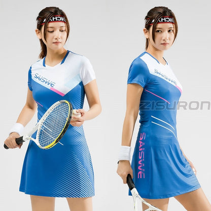 2 Piece Tennis badminton Table Tennis Squash Netball Women Girls Sports Dress + Inner shorts Ladies Dresses With Shorts Gym workout Sportswear The Clothing Company Sydney