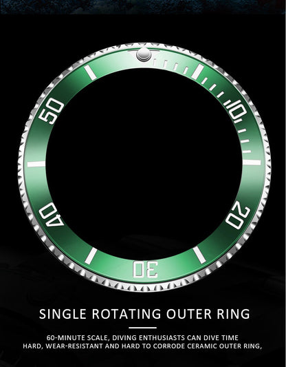 Mens Automatic Mechanical Tourbillon Clock Fashion Sport Diving Watch 100ATM Waterproof Luminous Watches The Clothing Company Sydney