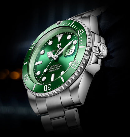 Mens Automatic Mechanical Tourbillon Clock Fashion Sport Diving Watch 100ATM Waterproof Luminous Watches The Clothing Company Sydney