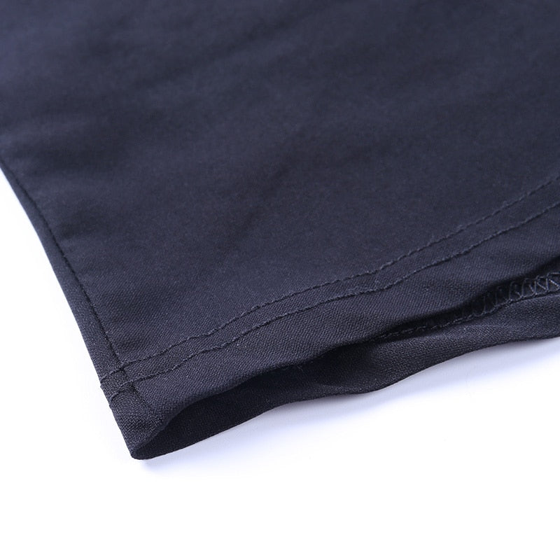 Deep V-Neck Sleeveless Tank Top Women Summer Crop Tops Ruched Drawstring Black Fashion Skinny Elastic Streetwear The Clothing Company Sydney