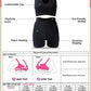 2 Piece Yoga Set Gym Set Workout Seamless Leggings Sports Bra Suit Female Clothing High Waist Shorts Set The Clothing Company Sydney
