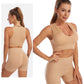 2 Piece Yoga Set Gym Set Workout Seamless Leggings Sports Bra Suit Female Clothing High Waist Shorts Set The Clothing Company Sydney