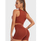 2 Piece Yoga Set Gym Set Workout Seamless Leggings Sports Bra Suit Female Clothing High Waist Shorts Set The Clothing Company Sydney