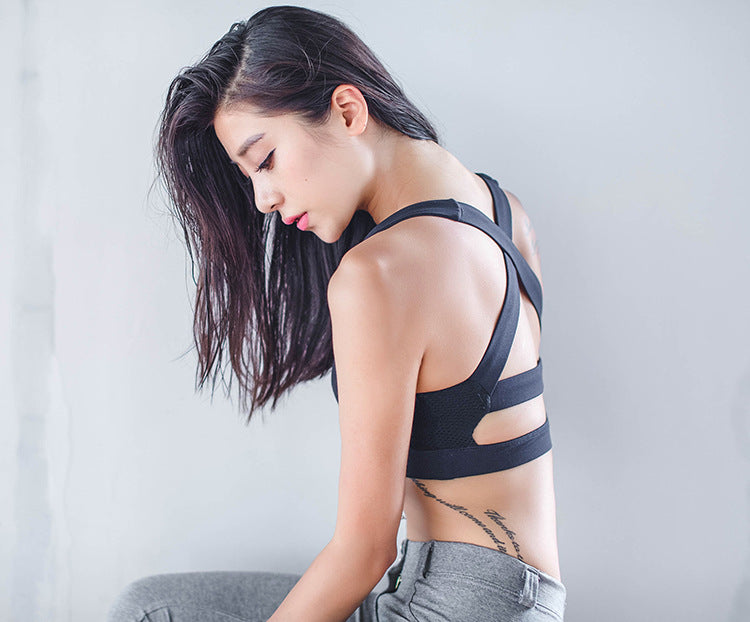 Criss Cross Back Sports Workout Jogging Push up Shockproof Running Fitness Gym Yoga Bras The Clothing Company Sydney